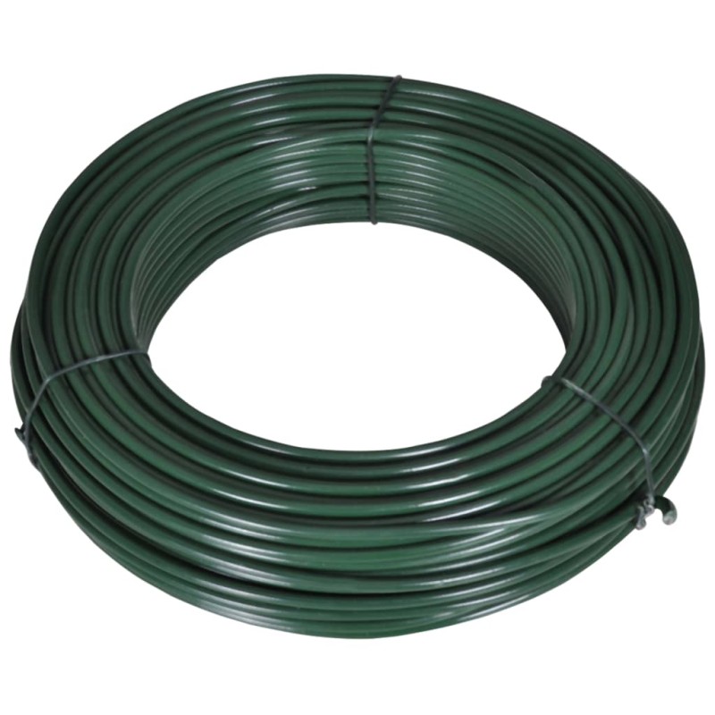 vidaXL Zaun-Spanndraht 80 m 2,1/3,1 mm Stahl Grün vidaXL Zaun-Spanndraht 80 m 2,1/3,1 mm Stahl Grün