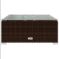 vidaXL 7-tlg. Garten-Lounge-Set mit Kissen Poly Rattan Braun vidaXL 7-tlg. Garten-Lounge-Set mit Kissen Poly Rattan Braun