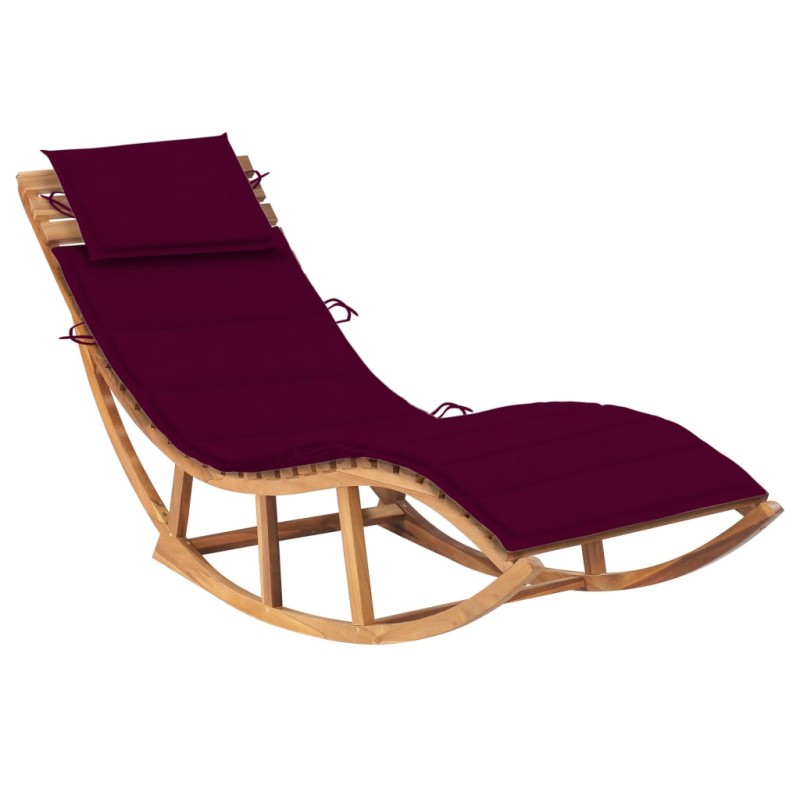 Schaukelliege mit Auflage Massivholz Teak Schaukelliege mit Auflage Massivholz Teak