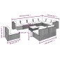 vidaXL 11-tlg. Garten-Lounge-Set mit Kissen Poly Rattan Grau vidaXL 11-tlg. Garten-Lounge-Set mit Kissen Poly Rattan Grau