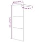 vidaXL Duschwand für Begehbare Dusche Weiß 80x195 cm ESG-Klarglas vidaXL Duschwand für Begehbare Dusche Weiß 80x195 cm ESG-Klarglas