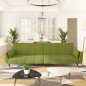 vidaXL Schlafsofa 2-Sitzer mit 2 Kissen Hellgrün Samt vidaXL Schlafsofa 2-Sitzer mit 2 Kissen Hellgrün Samt