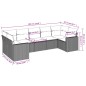 vidaXL 7-tlg. Garten-Sofagarnitur mit Kissen Schwarz Poly Rattan vidaXL 7-tlg. Garten-Sofagarnitur mit Kissen Schwarz Poly Rattan