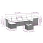 vidaXL 8-tlg. Garten-Sofagarnitur mit Kissen Schwarz Poly Rattan vidaXL 8-tlg. Garten-Sofagarnitur mit Kissen Schwarz Poly Rattan