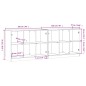 vidaXL Bücherschrank mit Türen Sonoma-Eiche 204x37x75 cm Holzwerkstoff vidaXL Bücherschrank mit Türen Sonoma-Eiche 204x37x75 cm Holzwerkstoff