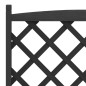 vidaXL Pflanzkübel mit Spalier Schwarz Massivholz Tanne vidaXL Pflanzkübel mit Spalier Schwarz Massivholz Tanne