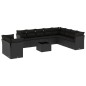 vidaXL 11-tlg. Garten-Sofagarnitur mit Kissen Schwarz Poly Rattan vidaXL 11-tlg. Garten-Sofagarnitur mit Kissen Schwarz Poly Rattan