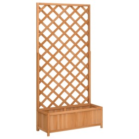 vidaXL Pflanzkübel mit Spalier Braun Massivholz Tanne
