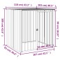 vidaXL Hundehütte mit Dach Schwarz 110x103x109 cm Verzinkter Stahl vidaXL Hundehütte mit Dach Schwarz 110x103x109 cm Verzinkter Stahl