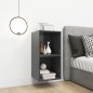vidaXL Wandschränke 2 Stk. Grau 37x37x37 cm Holzwerkstoff vidaXL Wandschränke 2 Stk. Grau 37x37x37 cm Holzwerkstoff