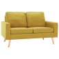 vidaXL 2-Sitzer-Sofa Gelb Stoff vidaXL 2-Sitzer-Sofa Gelb Stoff