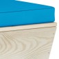 vidaXL Garten-Palettensofa 2-Sitzer mit Kissen Fichtenholz vidaXL Garten-Palettensofa 2-Sitzer mit Kissen Fichtenholz