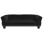 vidaXL Hundebett Schwarz 95x55x30 cm Samt vidaXL Hundebett Schwarz 95x55x30 cm Samt