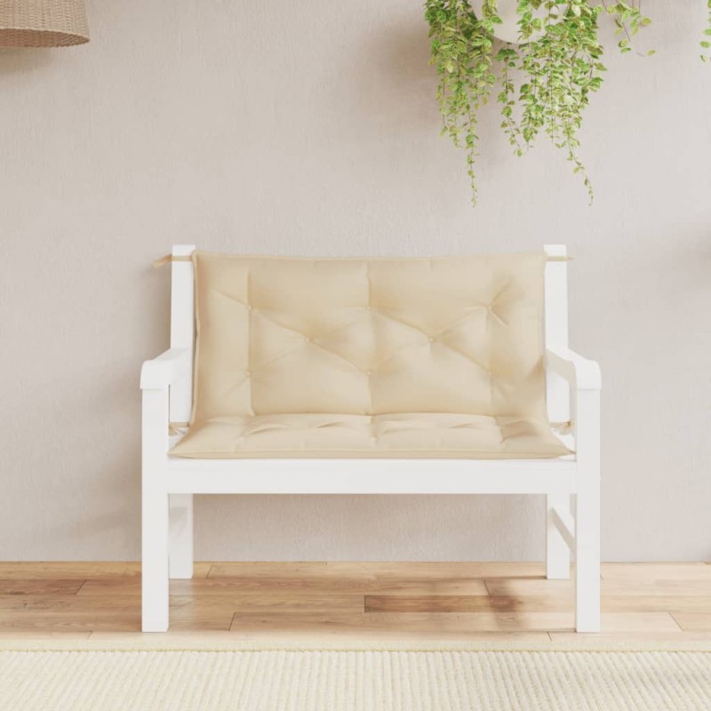 vidaXL Gartenbank-Auflagen 2 Stk. Beige 100x50x7 cm Oxford-Gewebe vidaXL Gartenbank-Auflagen 2 Stk. Beige 100x50x7 cm Oxford-Gewebe