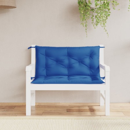 vidaXL Gartenbank-Auflagen 2 Stk. Blau 100x50x7 cm Oxford-Gewebe