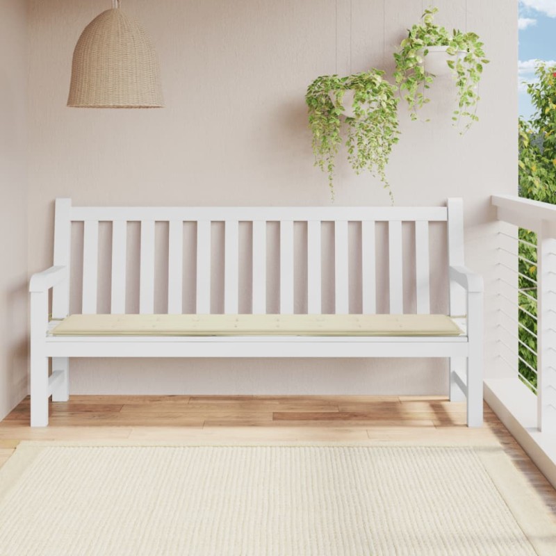 vidaXL Gartenbank-Auflage Creme 200x50x3 cm Oxford-Gewebe vidaXL Gartenbank-Auflage Creme 200x50x3 cm Oxford-Gewebe