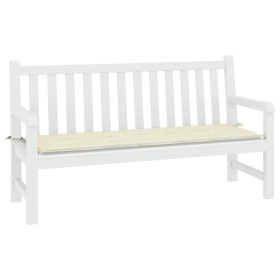 vidaXL Gartenbank-Auflage Creme 200x50x3 cm Oxford-Gewebe
