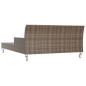 vidaXL 2-Personen-Sonnenliege mit Auflagen Poly Rattan Braun vidaXL 2-Personen-Sonnenliege mit Auflagen Poly Rattan Braun