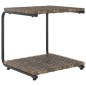vidaXL 2-Personen-Sonnenliege mit Auflagen Poly Rattan Braun vidaXL 2-Personen-Sonnenliege mit Auflagen Poly Rattan Braun