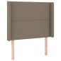 vidaXL Boxspringbett mit Matratze Taupe 80x200 cm Stoff vidaXL Boxspringbett mit Matratze Taupe 80x200 cm Stoff