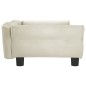 vidaXL Hundebett Creme 95x55x30 cm Samt vidaXL Hundebett Creme 95x55x30 cm Samt