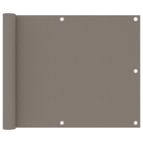 vidaXL Balkon-Sichtschutz Taupe 75x500 cm Oxford-Gewebe