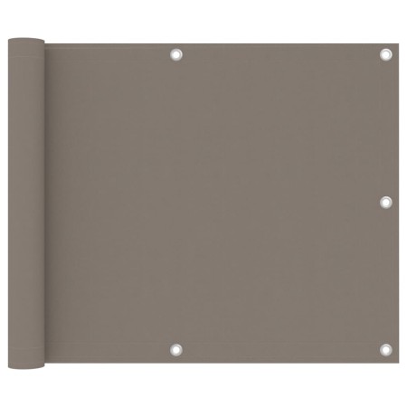 vidaXL Balkon-Sichtschutz Taupe 75x500 cm Oxford-Gewebe