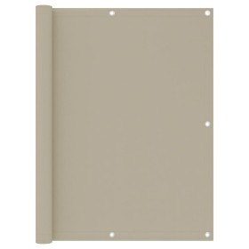 vidaXL Balkon-Sichtschutz Beige 120x300 cm Oxford-Gewebe