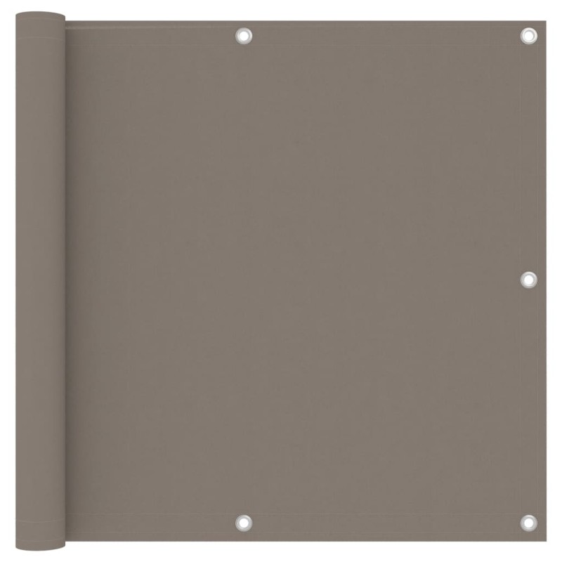 vidaXL Balkon-Sichtschutz Taupe 90x500 cm Oxford-Gewebe