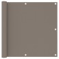 vidaXL Balkon-Sichtschutz Taupe 90x500 cm Oxford-Gewebe