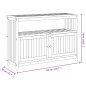 vidaXL Garten-Konsolentisch 110x35x75 cm Massivholz Akazie vidaXL Garten-Konsolentisch 110x35x75 cm Massivholz Akazie