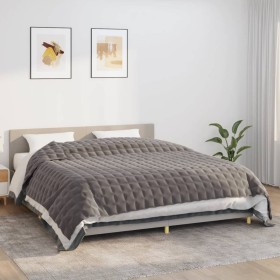 vidaXL Gewichtsdecke Grau 235x290 cm 15 kg Stoff