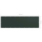 vidaXL Balkon-Sichtschutz Dunkelgrün 120x400 cm Oxford-Gewebe vidaXL Balkon-Sichtschutz Dunkelgrün 120x400 cm Oxford-Gewebe