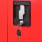 vidaXL Werkzeugschrank mit Werkzeugtruhe Stahl 90x40x180cm Rot Schwarz vidaXL Werkzeugschrank mit Werkzeugtruhe Stahl 90x40x180cm Rot Schwarz