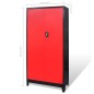 vidaXL Werkzeugschrank mit Werkzeugtruhe Stahl 90x40x180cm Rot Schwarz vidaXL Werkzeugschrank mit Werkzeugtruhe Stahl 90x40x180cm Rot Schwarz