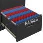 vidaXL Aktenschrank Anthrazit 46x62x102,5 cm Stahl vidaXL Aktenschrank Anthrazit 46x62x102,5 cm Stahl