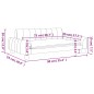 vidaXL Kindersofa Schwarz 90x53x30 cm Kunstleder vidaXL Kindersofa Schwarz 90x53x30 cm Kunstleder