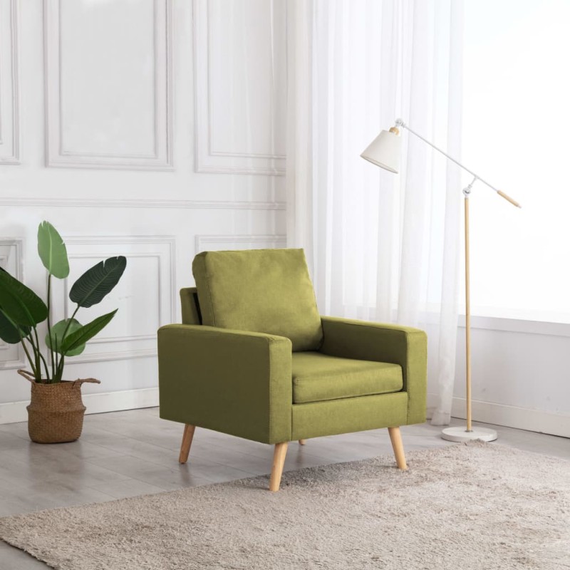 vidaXL Sessel Grün Stoff vidaXL Sessel Grün Stoff