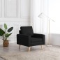 vidaXL Sessel Schwarz Stoff vidaXL Sessel Schwarz Stoff