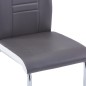 vidaXL 9-tlg. Essgruppe Kunstleder Grau vidaXL 9-tlg. Essgruppe Kunstleder Grau