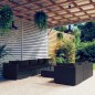 vidaXL 8-tlg. Garten-Lounge-Set mit Kissen Poly Rattan Schwarz vidaXL 8-tlg. Garten-Lounge-Set mit Kissen Poly Rattan Schwarz