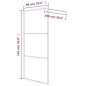 vidaXL Duschwand für Begehbare Dusche Schwarz 90x195cm Halbmatt ESG vidaXL Duschwand für Begehbare Dusche Schwarz 90x195cm Halbmatt ESG