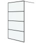 vidaXL Duschwand für Begehbare Dusche Schwarz 115x195 cm Matt ESG-Glas vidaXL Duschwand für Begehbare Dusche Schwarz 115x195 cm Matt ESG-Glas