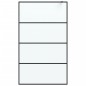 vidaXL Duschwand für Begehbare Dusche Schwarz 115x195 cm Matt ESG-Glas vidaXL Duschwand für Begehbare Dusche Schwarz 115x195 cm Matt ESG-Glas