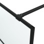 vidaXL Duschwand für Begehbare Dusche Schwarz 115x195 cm Matt ESG-Glas vidaXL Duschwand für Begehbare Dusche Schwarz 115x195 cm Matt ESG-Glas