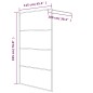 vidaXL Duschwand für Begehbare Dusche Schwarz 115x195 cm Matt ESG-Glas vidaXL Duschwand für Begehbare Dusche Schwarz 115x195 cm Matt ESG-Glas