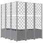 vidaXL Pflanzkübel mit Rankgitter Hellgrau 120x120x136 cm PP vidaXL Pflanzkübel mit Rankgitter Hellgrau 120x120x136 cm PP
