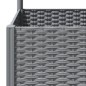vidaXL Pflanzkübel mit Rankgitter Hellgrau 120x120x136 cm PP vidaXL Pflanzkübel mit Rankgitter Hellgrau 120x120x136 cm PP