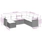 vidaXL 7-tlg. Garten-Sofagarnitur mit Kissen Beige Poly Rattan vidaXL 7-tlg. Garten-Sofagarnitur mit Kissen Beige Poly Rattan