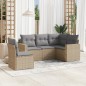 vidaXL 5-tlg. Garten-Sofagarnitur mit Kissen Beige Poly Rattan vidaXL 5-tlg. Garten-Sofagarnitur mit Kissen Beige Poly Rattan